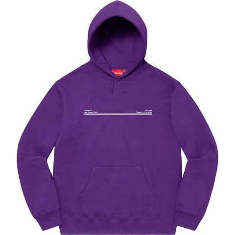 Supreme Shop Hooded Sweatshirt - Purple - Paris