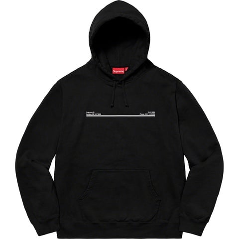 Supreme Shop Hooded Sweatshirt - Black - London
