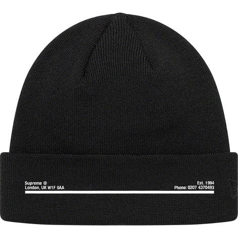 Supreme New Era® Shop Beanie - Black - London
