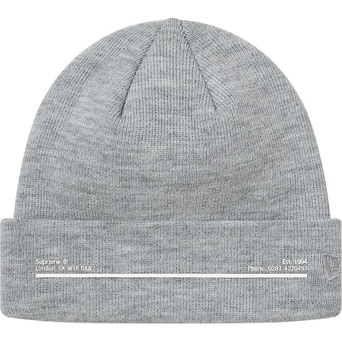 Supreme New Era® Shop Beanie - Heather Grey - London
