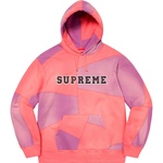 Supreme Patchwork Hooded Sweatshirt (FW20) - Bright Coral