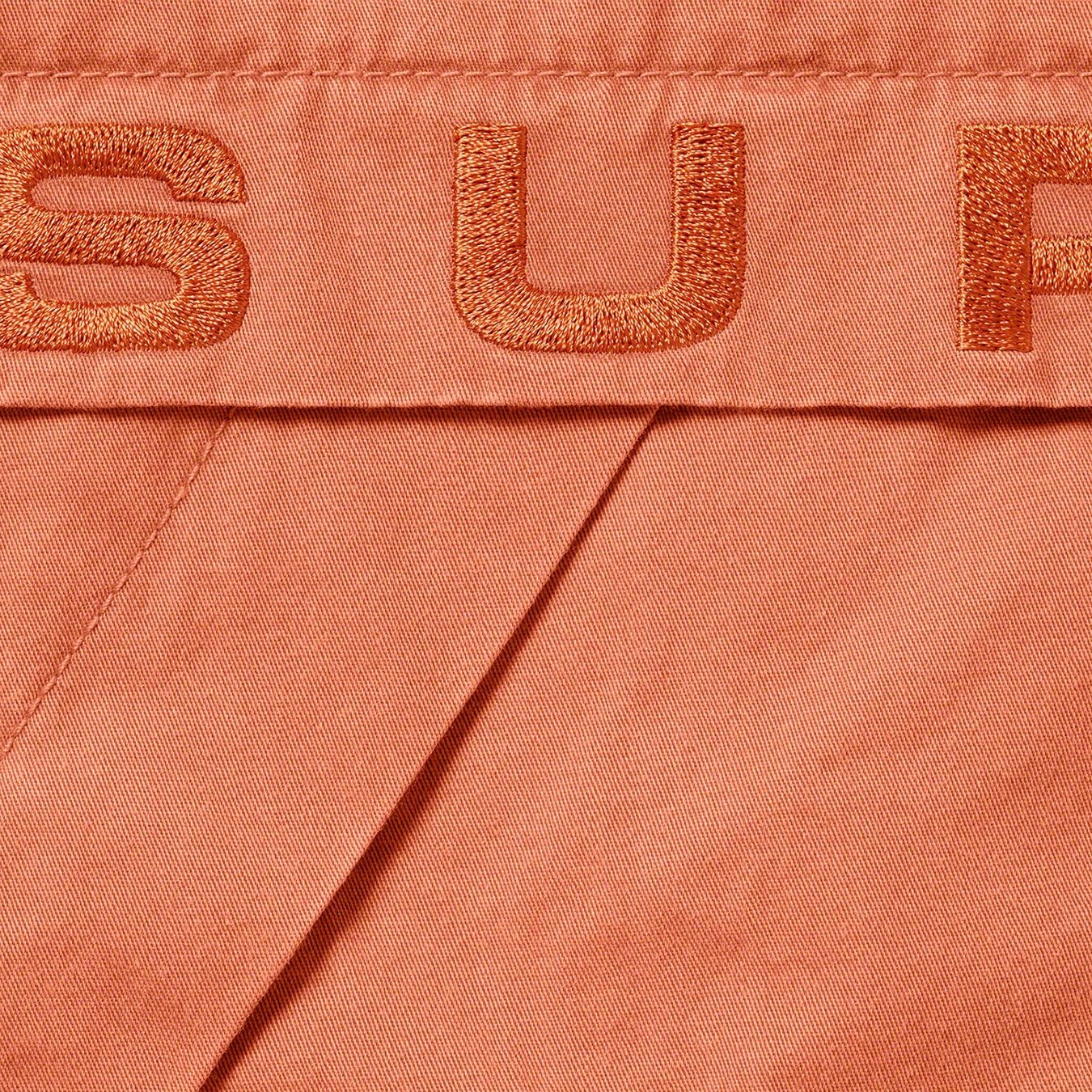 Supreme Overdyed Twill Hooded Jacket (FW20) - Rust - $228