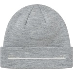 Supreme New Era Shop Beanie (FW20) - Heather Grey - Paris