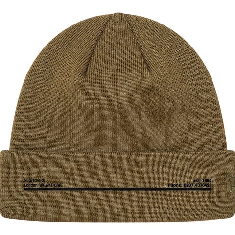Supreme New Era® Shop Beanie - Olive - London