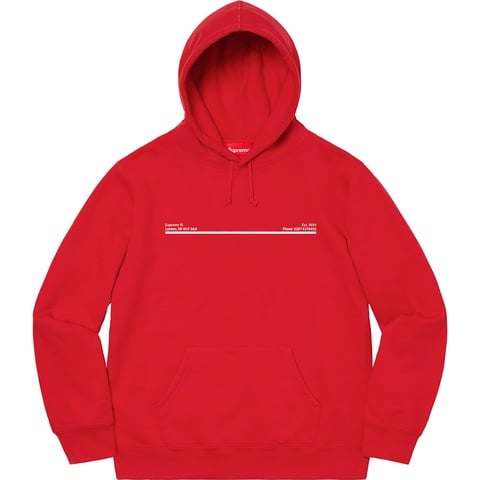 Supreme Shop Hooded Sweatshirt - Red - London