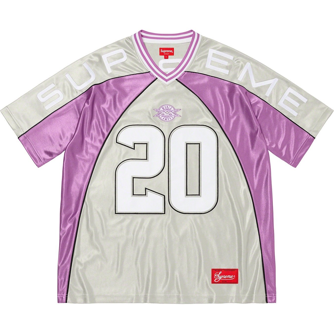 Supreme Paneled Jersey (FW20) - Silver - $118