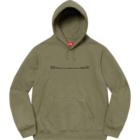 Supreme Shop Hooded Sweatshirt - Light Olive - Paris