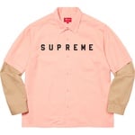 Supreme 2-Tone Work Shirt (FW20) - Pink