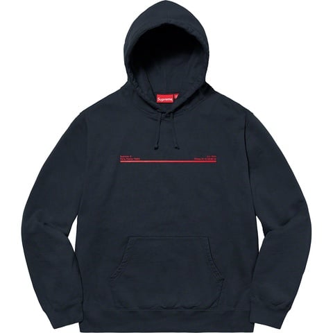 Supreme Shop Hooded Sweatshirt - Navy - Paris