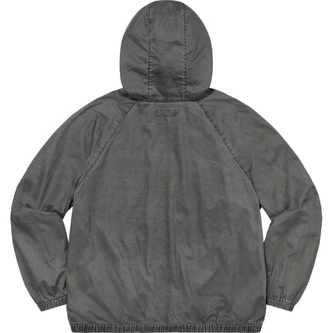 Supreme Overdyed Twill Hooded Jacket - Black