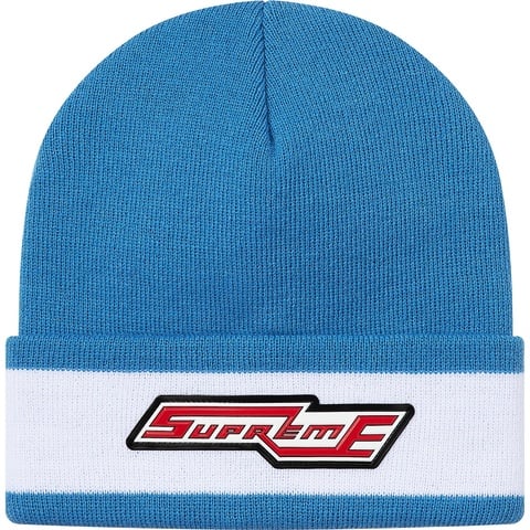 Supreme Cuff Stripe Beanie - Bright Blue