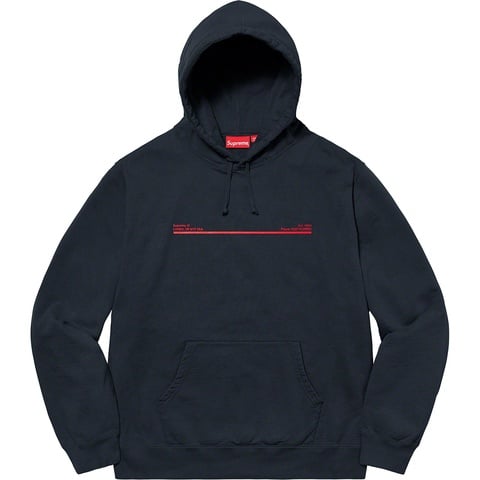 Supreme Shop Hooded Sweatshirt - Navy - London
