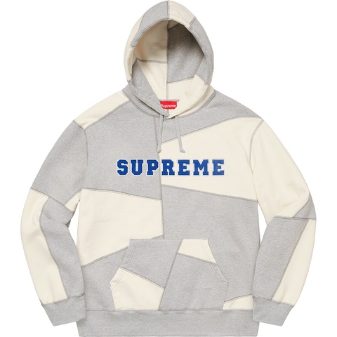 Supreme Patchwork Hooded Sweatshirt - Heather Grey