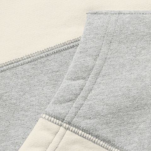 Supreme Patchwork Hooded Sweatshirt - Heather Grey