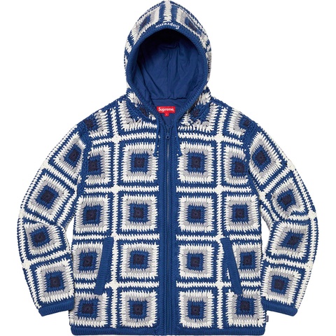 こ*ー様 Supreme ジップアップセーター Crochet Hooded Zip Up Sweater - fall/winter 2020 - Supreme
