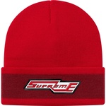 Supreme Cuff Stripe Beanie (FW20) - Red