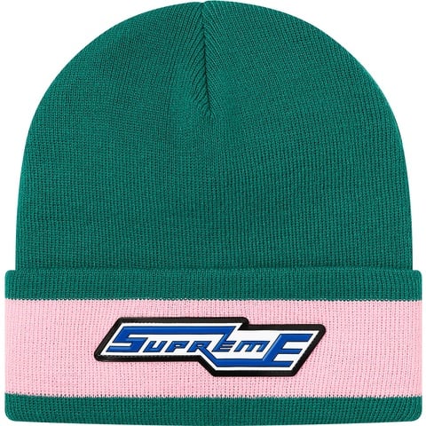 Supreme Cuff Stripe Beanie - Teal