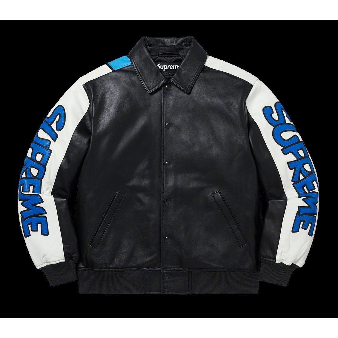 Supreme Supreme®/Smurfs™ Leather Varsity Jacket (fall/winter 2020) - $788.00