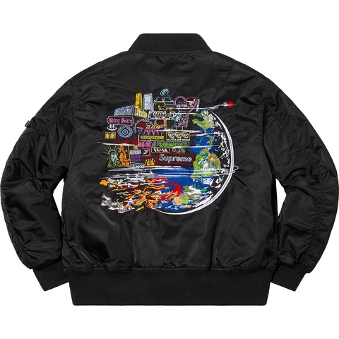 その他 supreme man globe Supreme Globe Zip Up Hooded Sweatshirt Black Men's Size M