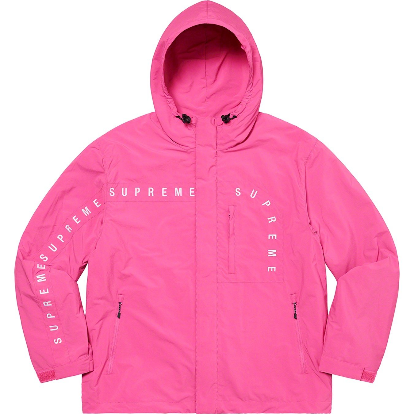 Supreme Curve Logos Ripstop Jacket (FW20) - Dusty Purple - $168