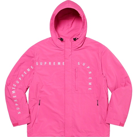 Supreme Curve Logos Ripstop Jacket - Dusty Purple