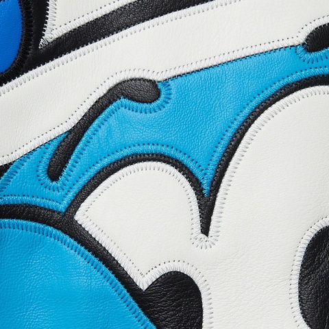 Supreme Supreme®/Smurfs™ Leather Varsity Jacket - Black