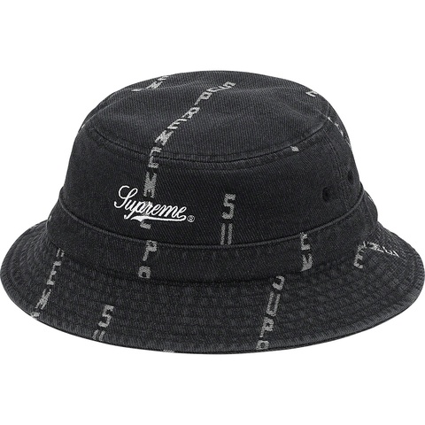 Logo Stripe Jacquard Denim Crusher - Supreme