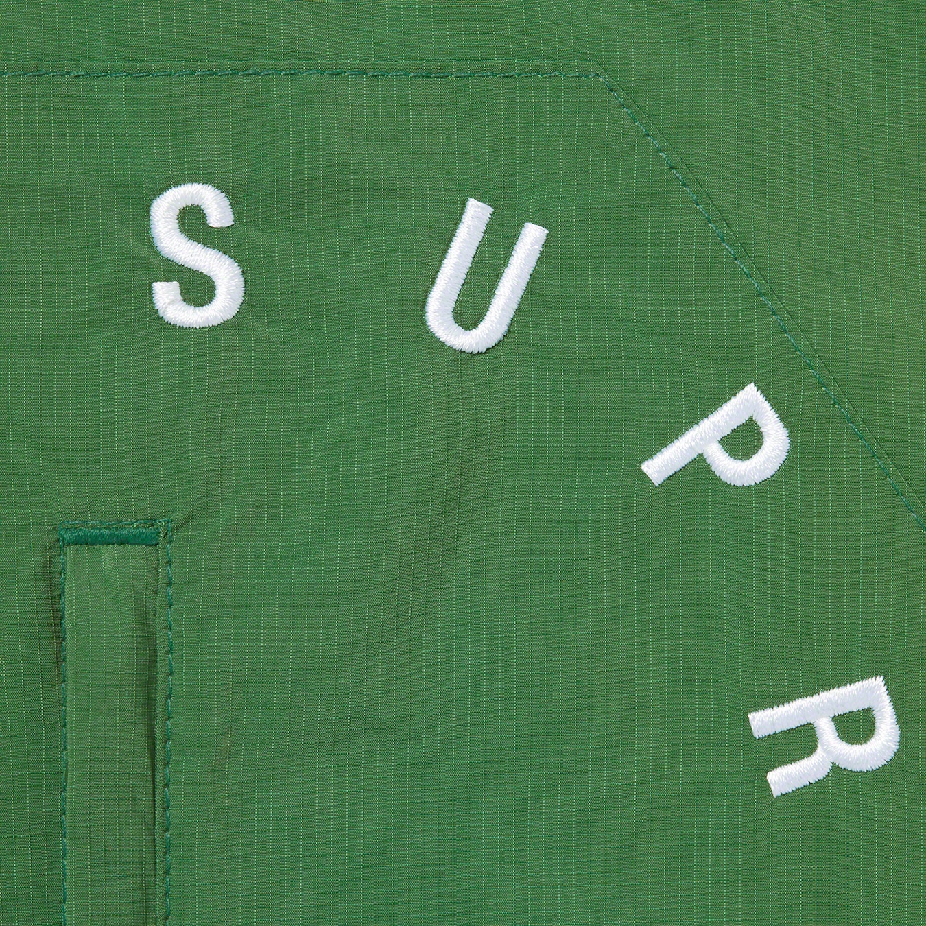 Supreme Curve Logos Ripstop Jacket (FW20) - Olive - $168