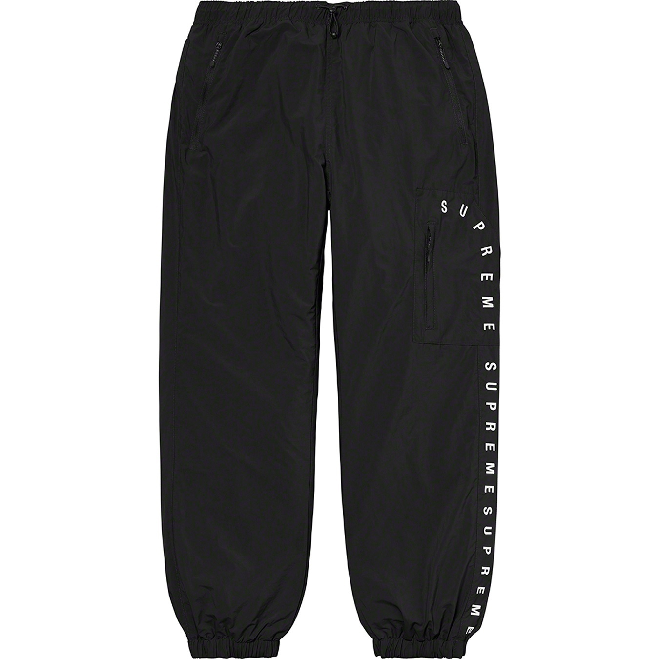 Supreme Curve Logos Ripstop Pant (FW20) - Black - $128