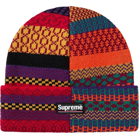 Supreme Multi Pattern Beanie - Multicolor