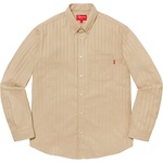 Supreme Jacquard Stripe Twill Shirt (FW20) - Tan