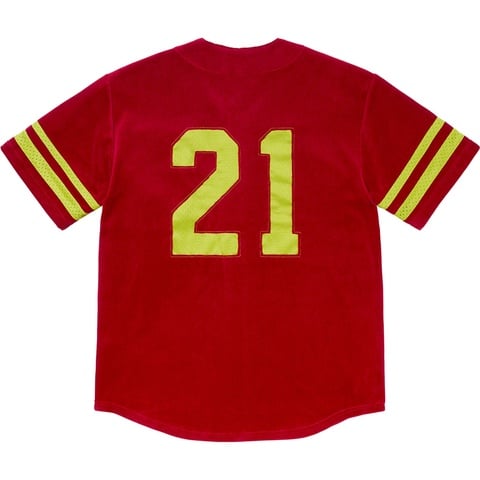 Velour Baseball Jersey - fall/winter 2020 - Supreme