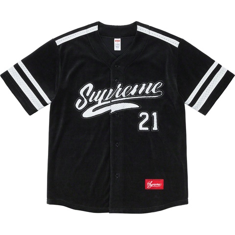 Velour Baseball Jersey - fall/winter 2020 - Supreme