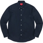 Supreme Jacquard Stripe Twill Shirt (FW20) - Navy