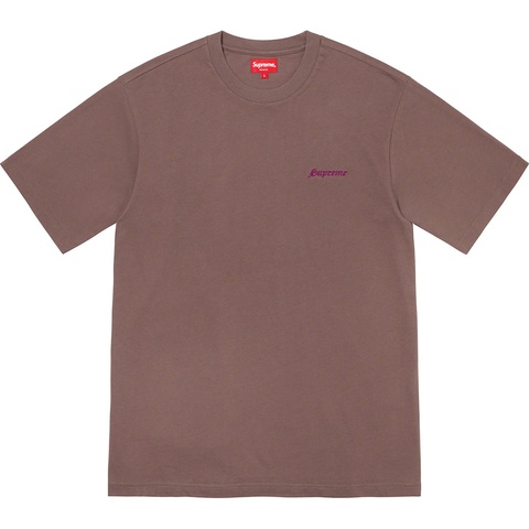 Supreme Washed S/S Tee - Brown