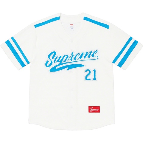 Velour Baseball Jersey - fall/winter 2020 - Supreme