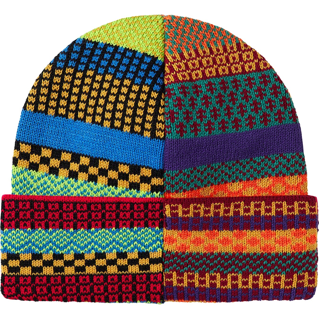 Supreme Multi Pattern Beanie (FW20) - Multicolor - $36