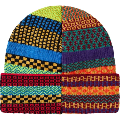 Supreme Multi Pattern Beanie - Multicolor