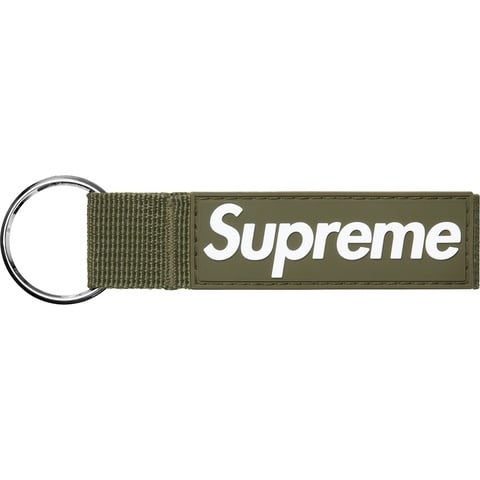 Supreme Webbing Keychain - Light Olive