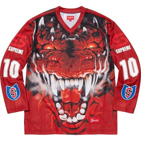 Supreme Dragon Hockey Jersey - Red