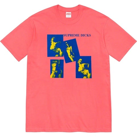 Supreme Supreme Dicks Tee - Bright Coral
