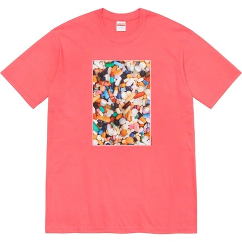 Supreme Pills Tee - Bright Coral