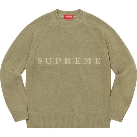 Supreme Stone Washed Sweater - Olive
