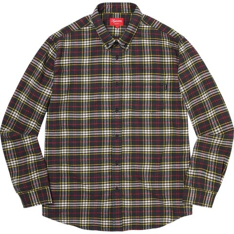 Supreme Tartan Flannel Shirt - Black