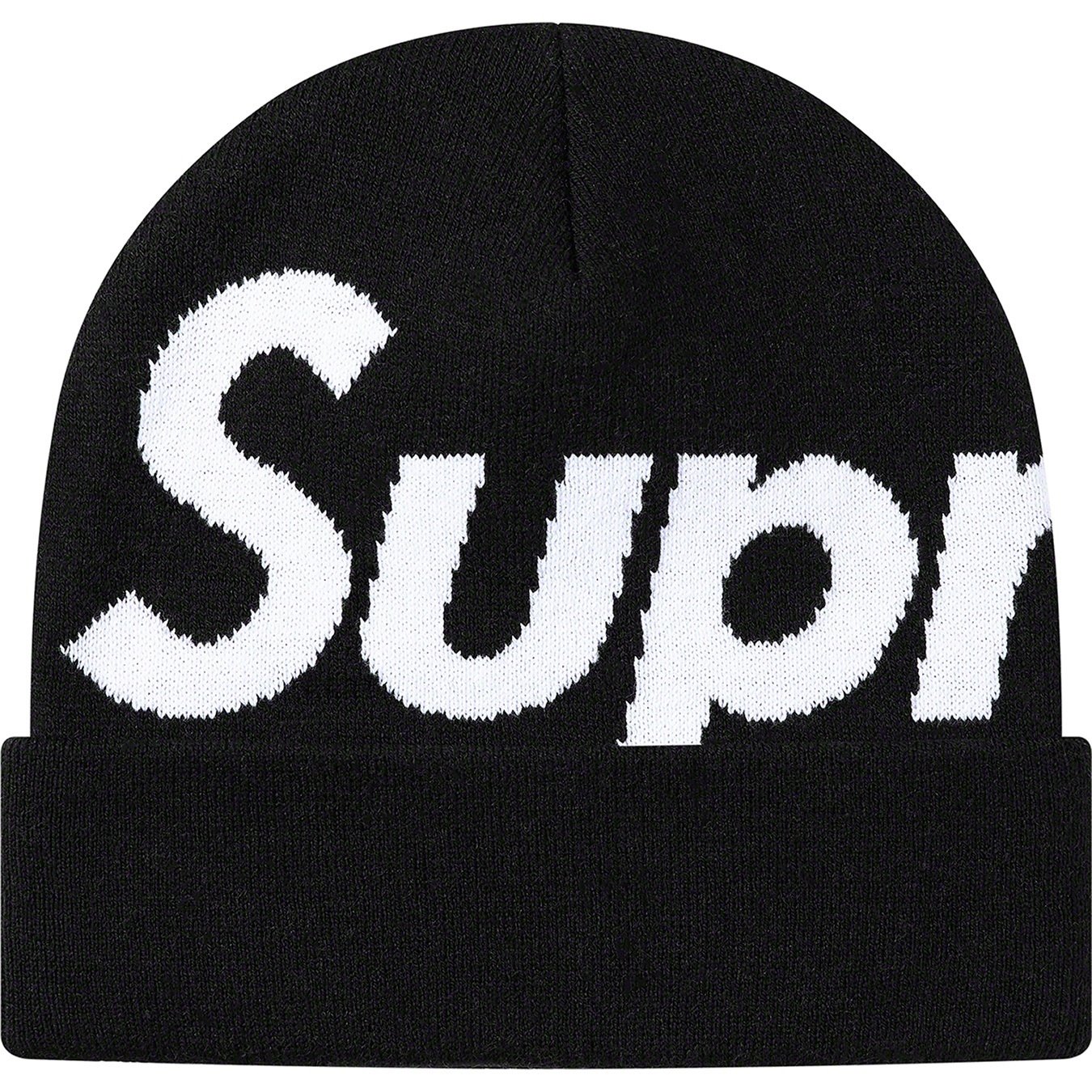 Supreme Big Logo Beanie (FW20) - Black - $40
