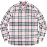 Supreme Tartan Flannel Shirt (FW20) - Pale Pink