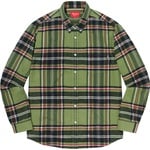 Supreme Tartan Flannel Shirt (FW20) - Green