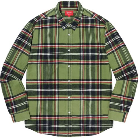 Supreme Tartan Flannel Shirt - Green