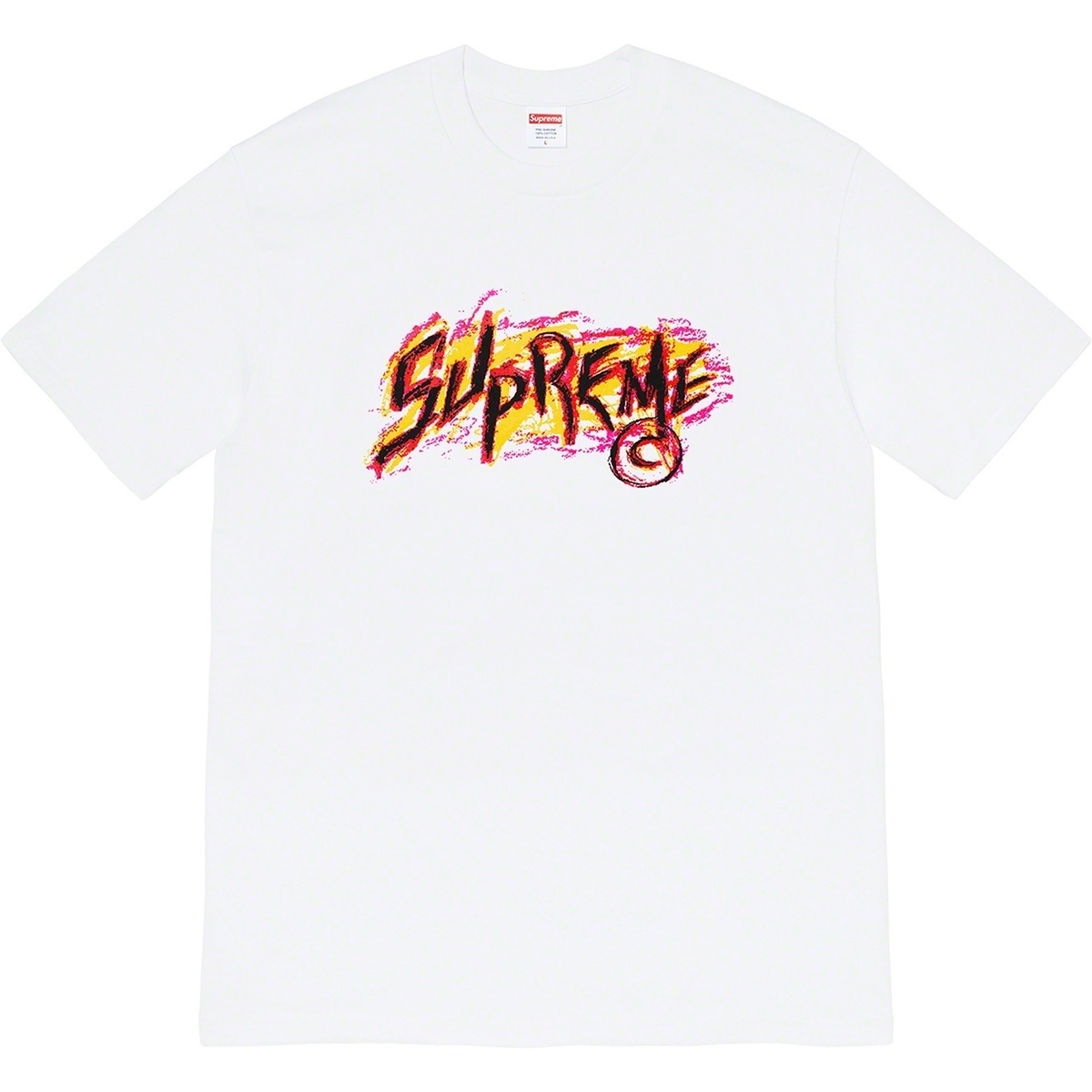 Supreme Scratch Tee (fall/winter 2020) - $38.00
