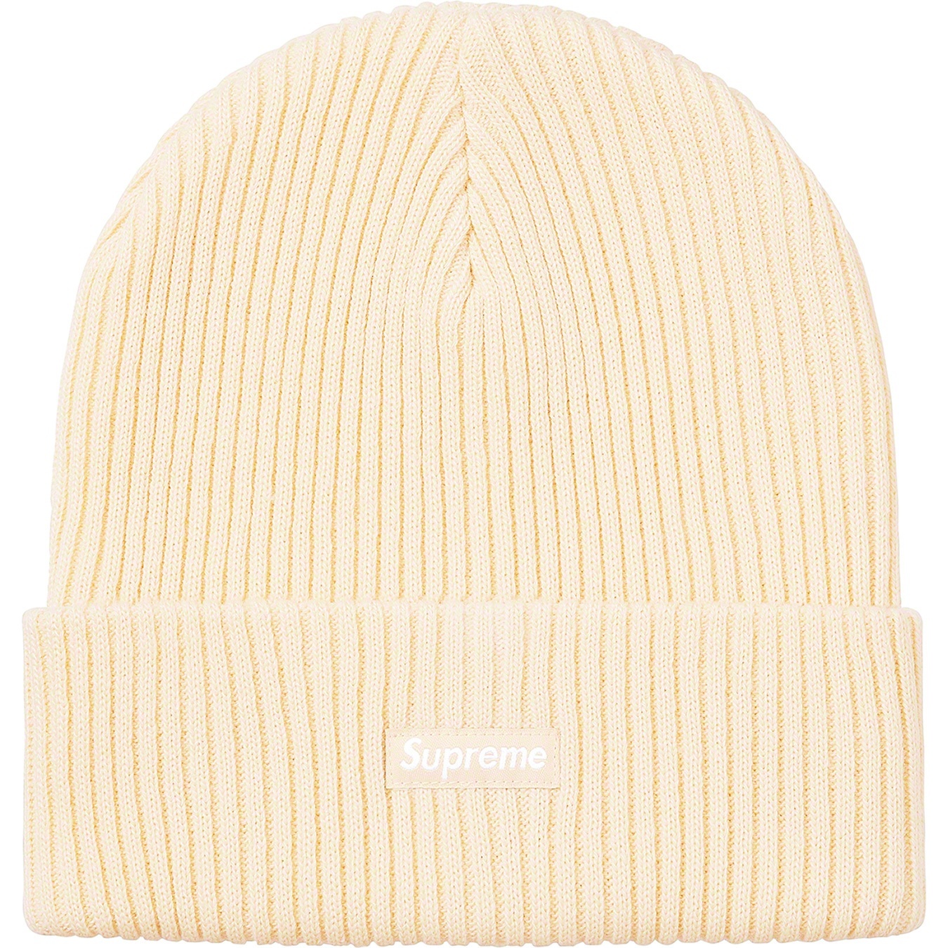 Supreme Wide Rib Beanie (FW20) - Natural - $34
